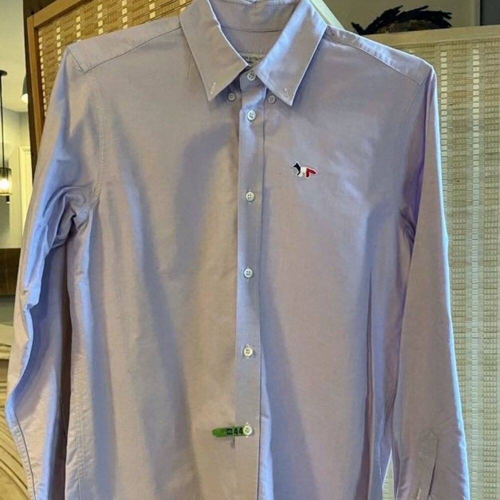 Maison Kitsuné Classic Tricolor Fox Oxford Shirt